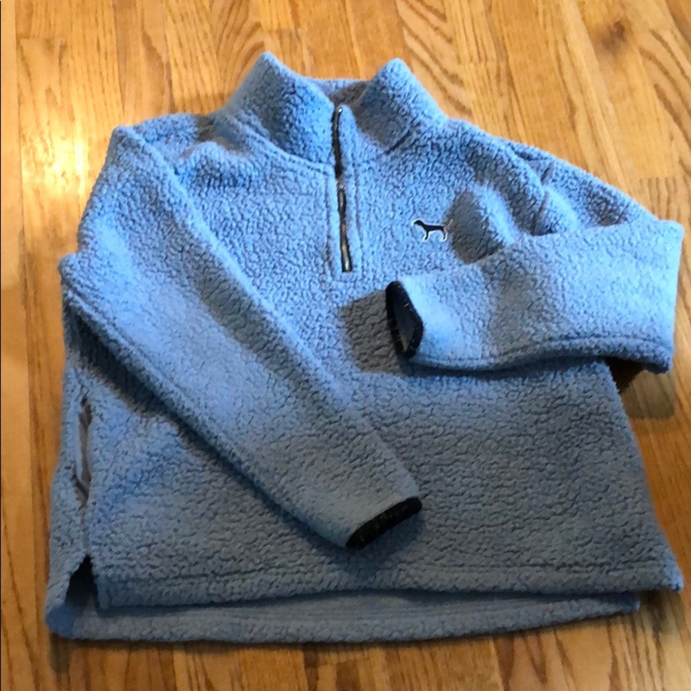 Pink blue fleece